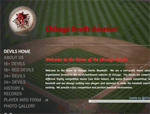 Tablet Screenshot of chicagodevilsbaseball.com
